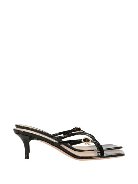Gianvito Rossi logo-detail sandals - Black - zdjęcie produktu nr 1
