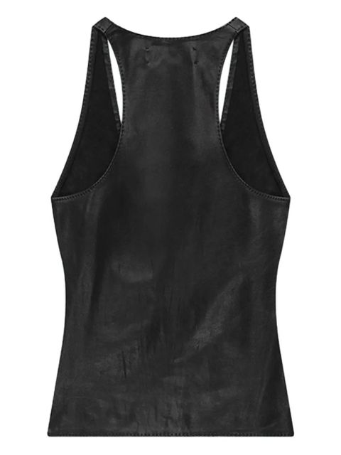 AMIRI MA icon leather tank top - Black - zdjęcie produktu nr 2