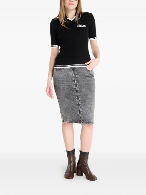 Off-White ribbed-knit T-shirt - Black - zdjęcie produktu nr 2