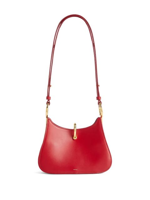 Rabanne ring-detail leather shoulder bag - Red - zdjęcie produktu nr 1