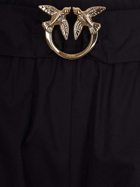 PINKO logo-buckle shorts - Black