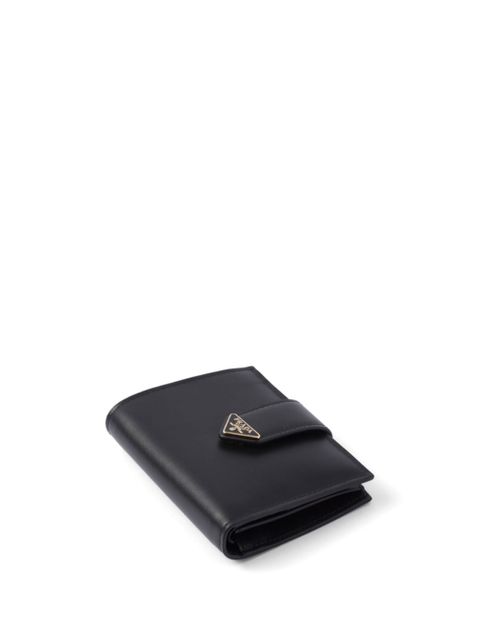 Prada triangle-logo leather wallet - Black - zdjęcie produktu nr 2