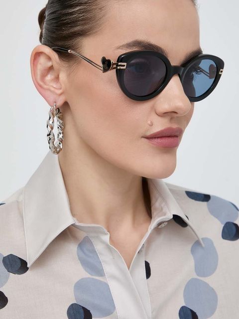 Vivienne Westwood okulary przeciwsłoneczne damskie kolor czarny VW506000153 - zdjęcie produktu nr 1