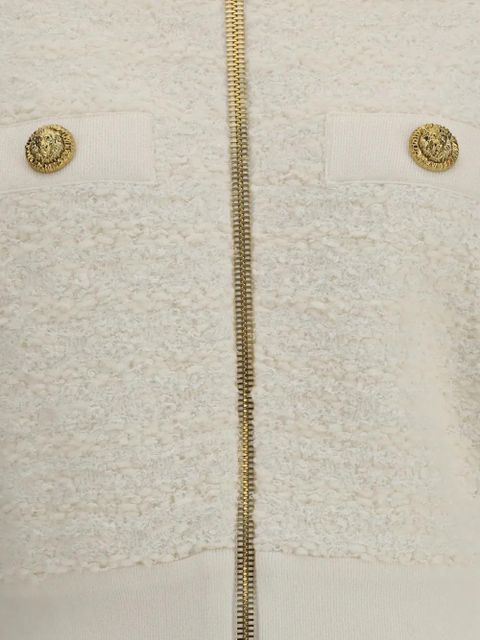 Balmain zipped tweed bomber - White - zdjęcie produktu nr 2