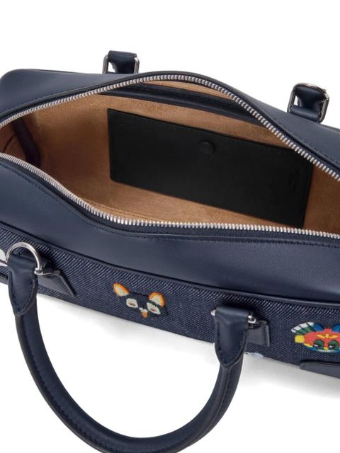 LOEWE x Louis Wain Amazona 23 denim tote bag - Blue