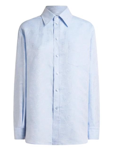 ETRO paisley jacquard shirt - Blue - zdjęcie produktu nr 1