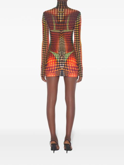 Jean Paul Gaultier long-sleeve dots mesh top - Yellow - zdjęcie produktu nr 2