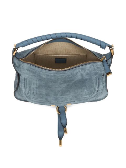 Chloé small Marcie leather shoulder bag - Blue