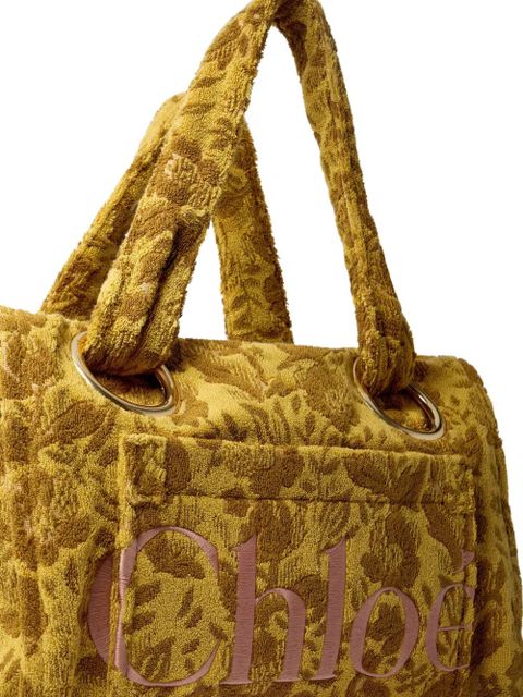 Chloé large Plage tote bag - Brown