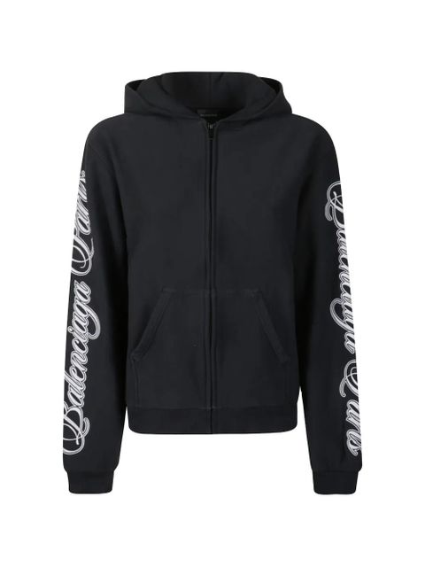 Balenciaga zip cotton knitwear - Black - zdjęcie produktu nr 1