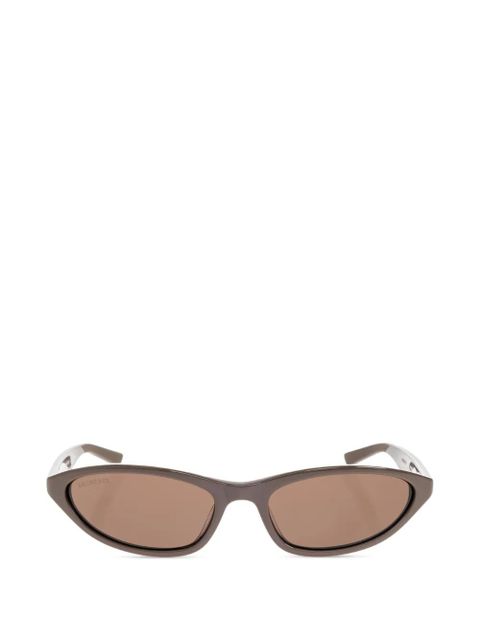 Balenciaga Eyewear oval-frame sunglasses - Brown - zdjęcie produktu nr 1