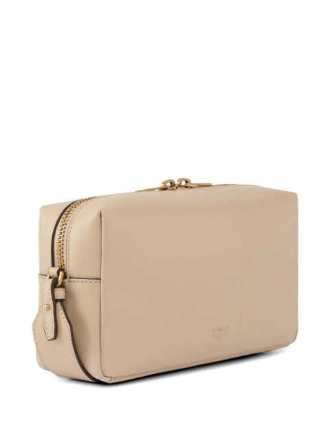 PINKO Horizontal zip-fastening leather shoulder bag - Neutrals - zdjęcie produktu nr 2