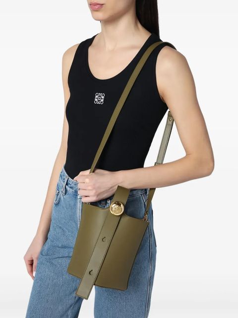 LOEWE Pebble bucket bag - Green