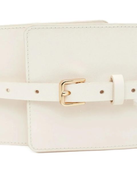 ZIMMERMANN ruffled leather belt - Neutrals