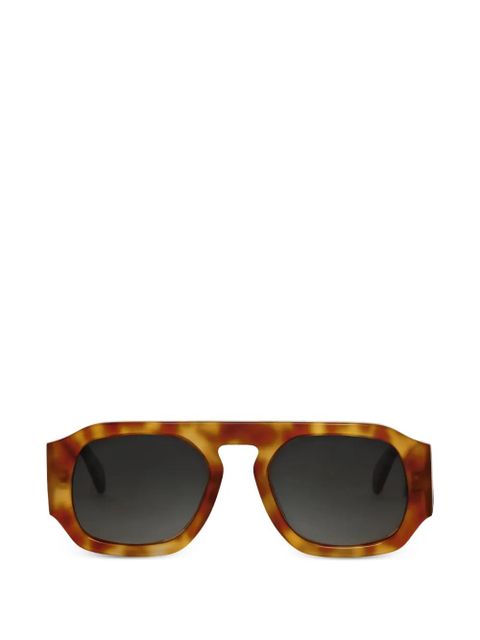 ANINE BING Preston geometric-frame sunglasses - Brown - zdjęcie produktu nr 1