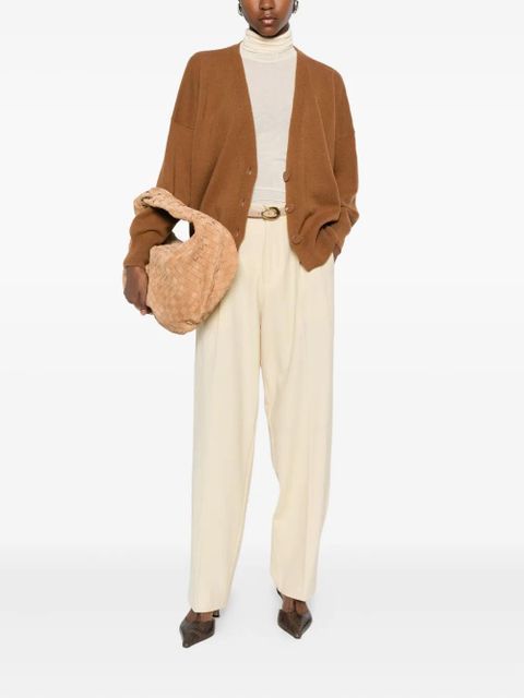 SOLOTRE V-neck cardigan - Brown