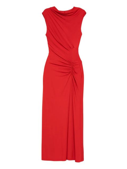 Simkhai cowl-neck draped midi dress - Red - zdjęcie produktu nr 1