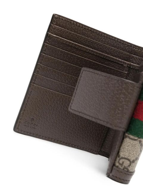 Gucci Ophidia GG Web-stripe wallet - Neutrals