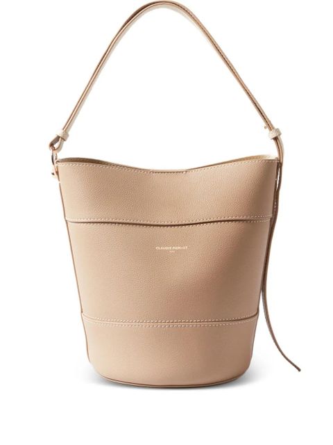 Claudie Pierlot Solveig leather bucket bag - Neutrals - zdjęcie produktu nr 1