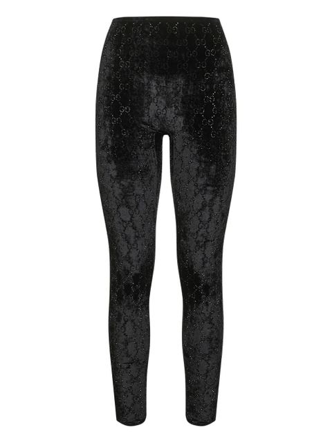 Gucci crystal-embellished leggings - Black - zdjęcie produktu nr 1