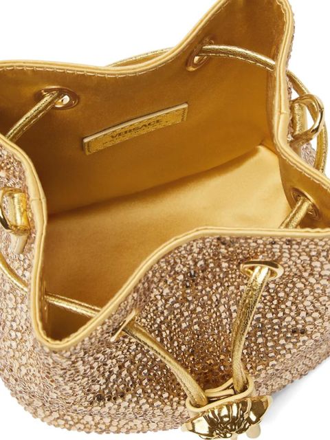 Versace La Medusa drawstring mini bag - Gold