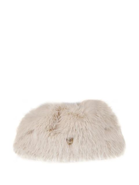 PINKO faux-fur clutch bag - Neutrals - zdjęcie produktu nr 1