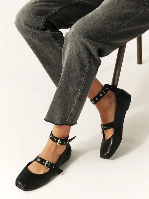 Ba&Sh Canya buckle-strap ballet flats - Black