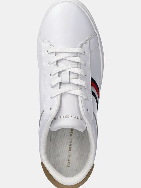 Tommy Hilfiger sneakersy skórzane ESSENTIAL COURT SNEAKER STRPS
