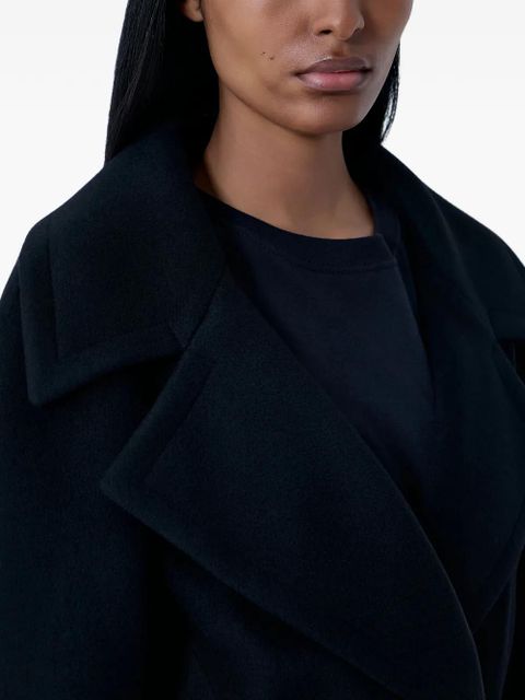 Sportmax notched-lapel cropped jacket - Black