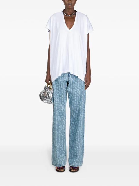 DRIES VAN NOTEN V-neck T-shirt - White - zdjęcie produktu nr 2