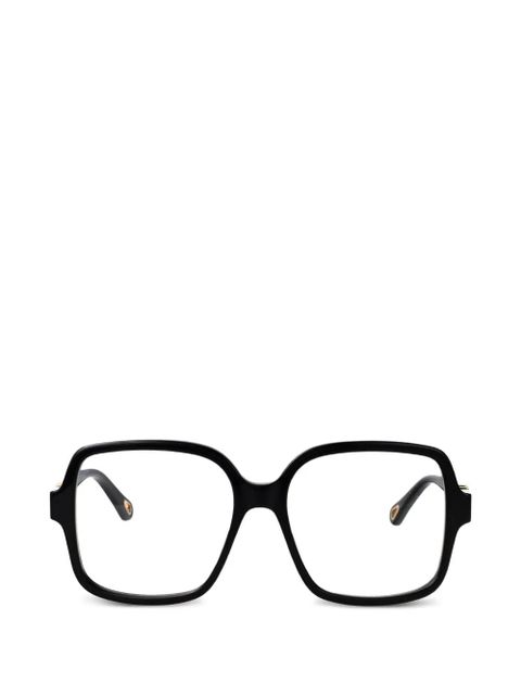 Chloé Eyewear oversized-frame glasses - Black - zdjęcie produktu nr 1