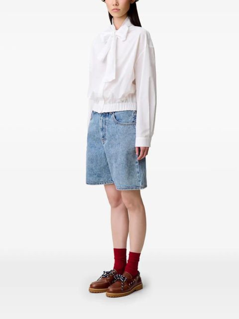 Claudie Pierlot bow-fastening shirt - White