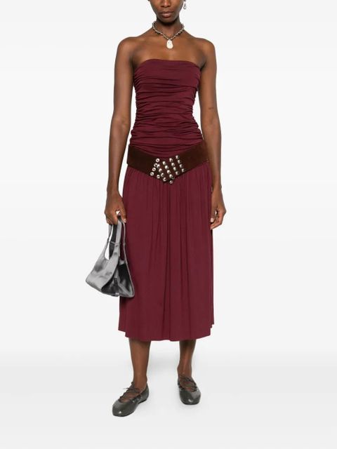 Gimaguas Fortuna strapless gathered midi dress - zdjęcie produktu nr 2