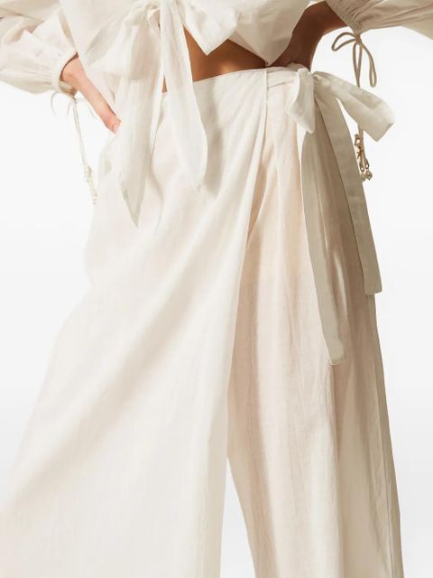 TWINSET muslin palazzo trousers - White