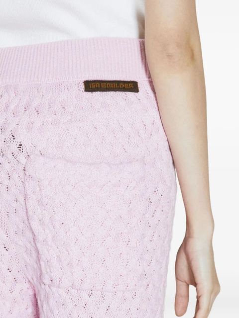 Isa Boulder Cableweave trousers - Pink