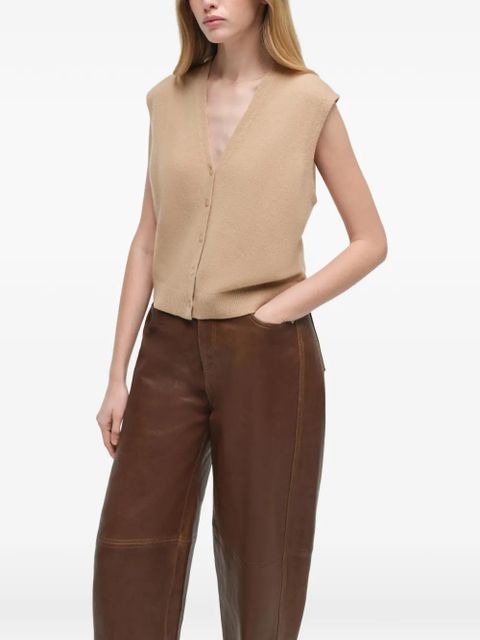 Simkhai Rozzi V-neck cashmere vest - Neutrals