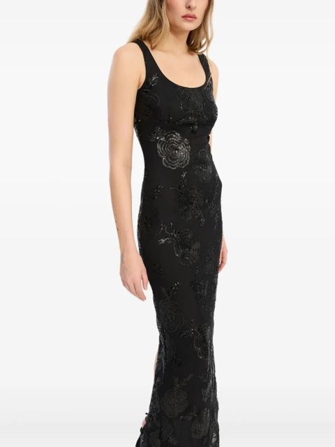 ROTATE BIRGER CHRISTENSEN floral-pattern maxi dress - Black