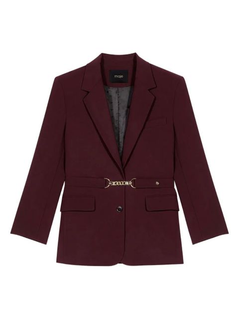Maje chain-detail blazer - Red - zdjęcie produktu nr 1