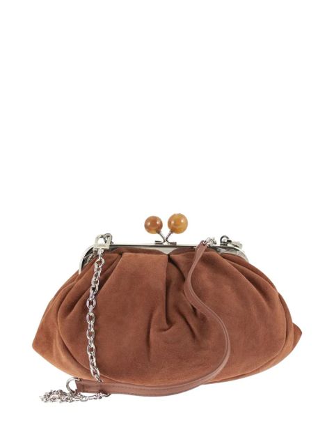 Weekend Max Mara small Pasticcino suede clutch bag - Brown - zdjęcie produktu nr 1