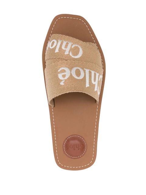 Chloé Woody mules - Brown