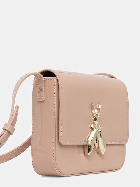 Patrizia Pepe torebka skórzana kolor pomarańczowy 8B0303 L125