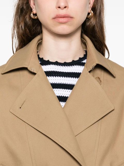 SANDRO short trench coat - Neutrals