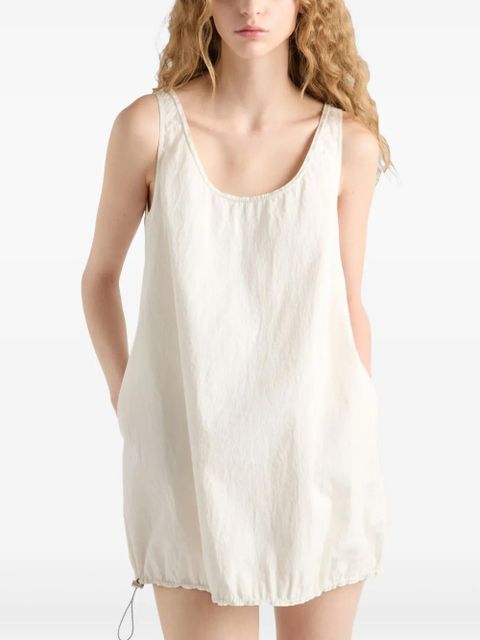 Prada pongé sleeveless mini dress - Neutrals