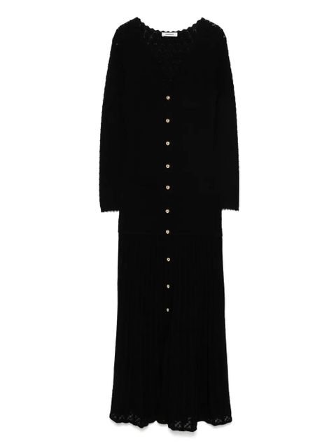 SANDRO knitted midi dress - Black - zdjęcie produktu nr 1