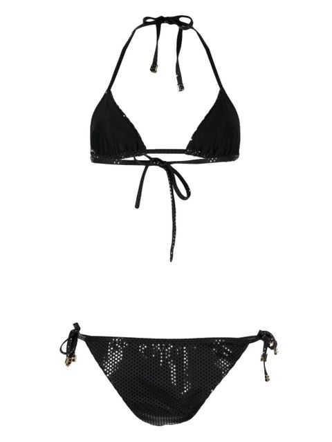 Balmain foiled triangle bikini - Black - zdjęcie produktu nr 2