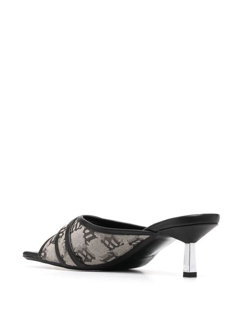 MISBHV 70mm monogram open-toe mules - Neutrals - zdjęcie produktu nr 2