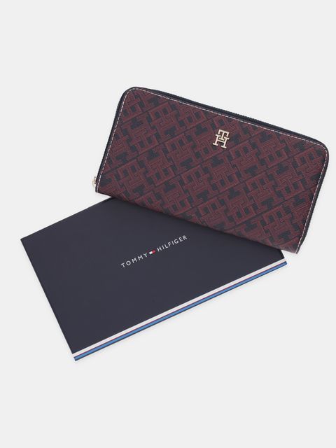 Tommy Hilfiger portfel damski kolor granatowy AW0AW18021