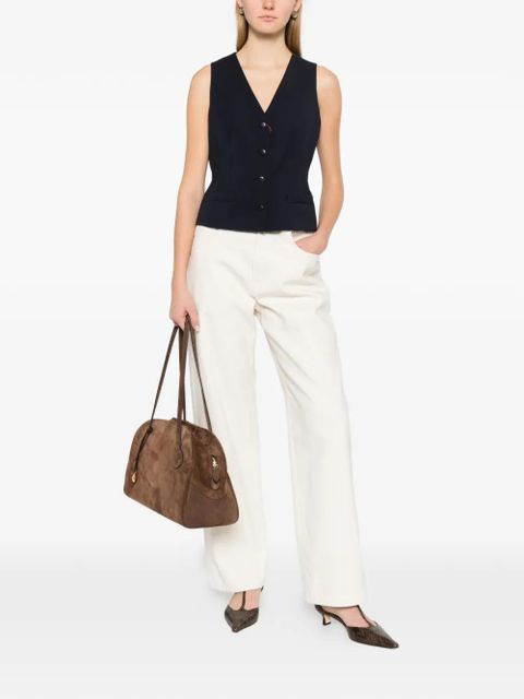 Max Mara buttoned V-neck gilet - Blue - zdjęcie produktu nr 2