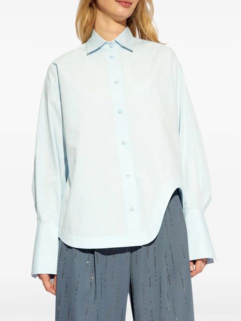 The Attico Eliza cotton shirt - Blue