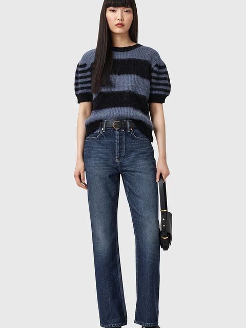 AllSaints sweter z dodatkiem wełny CLEM damski kolor czarny W015KD